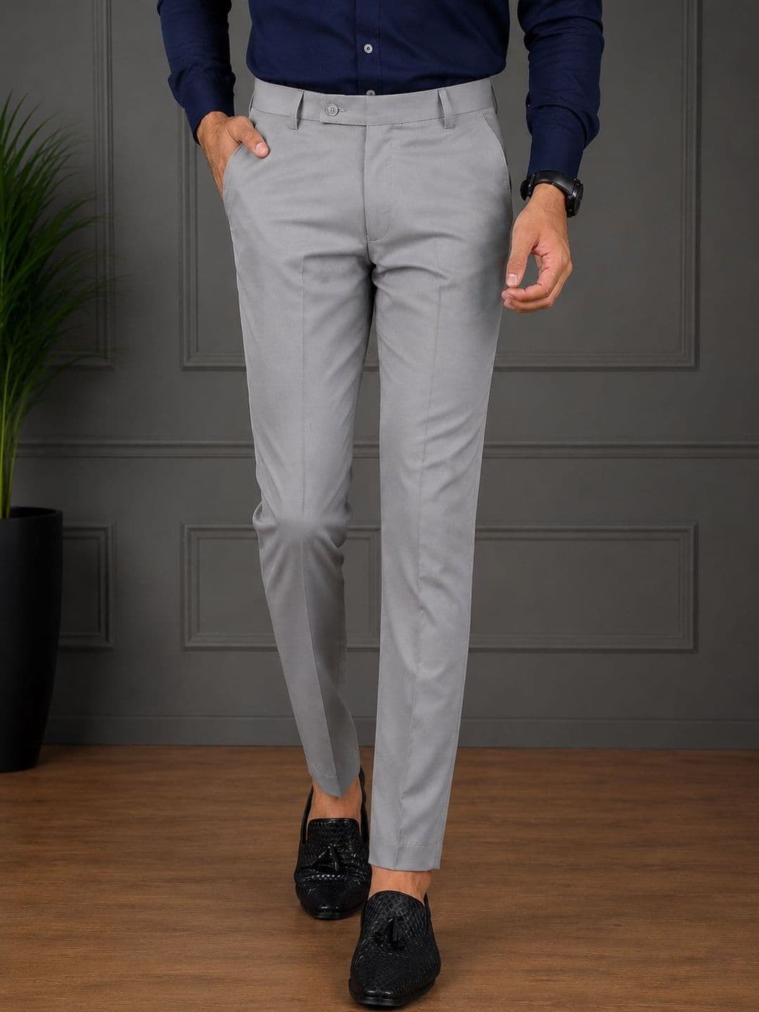 GHABA CREATION Men Easy Wash Trousers - view 1