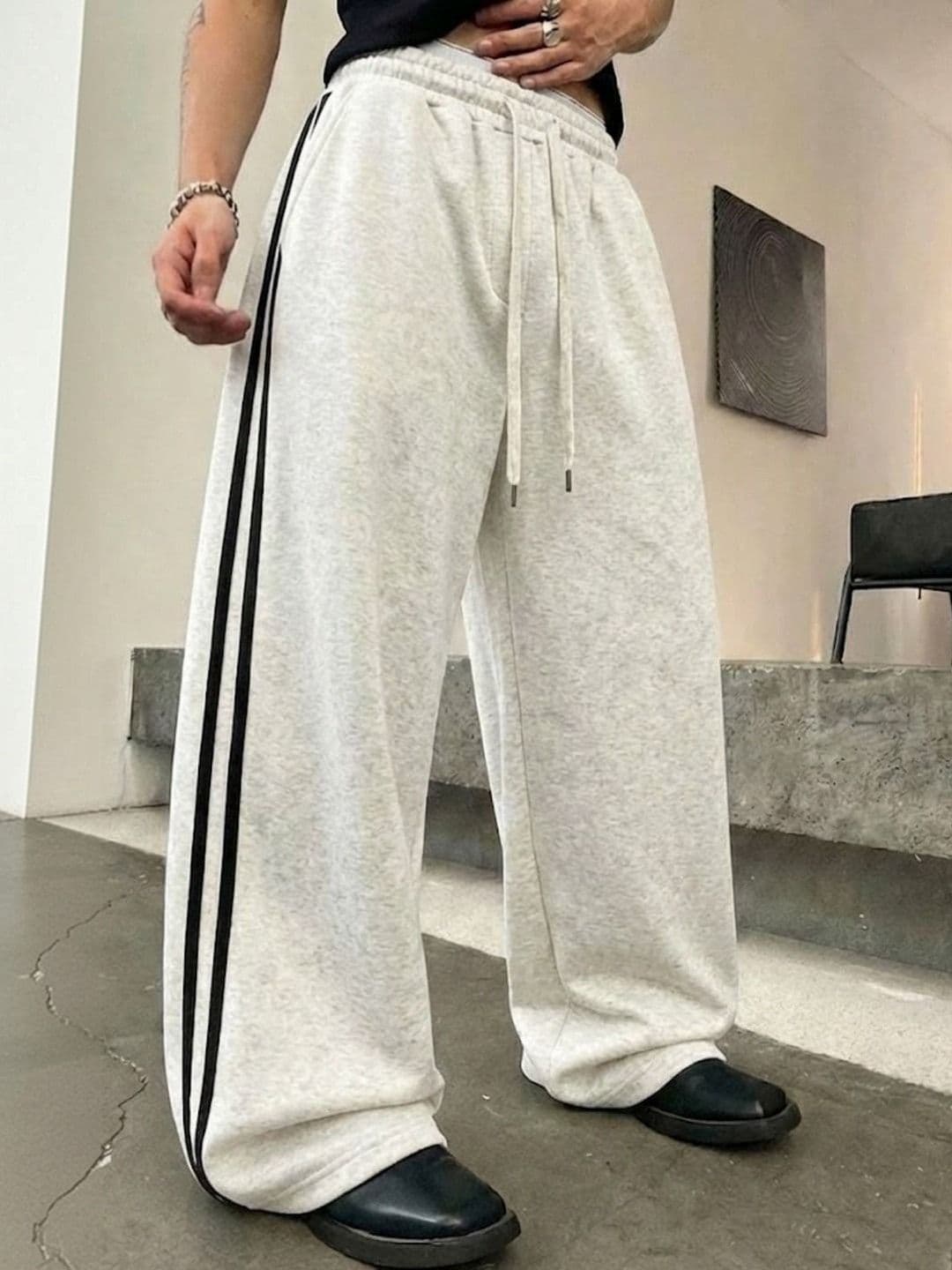 Imsa Moda Men Baggy Striped Track Pants - view 1