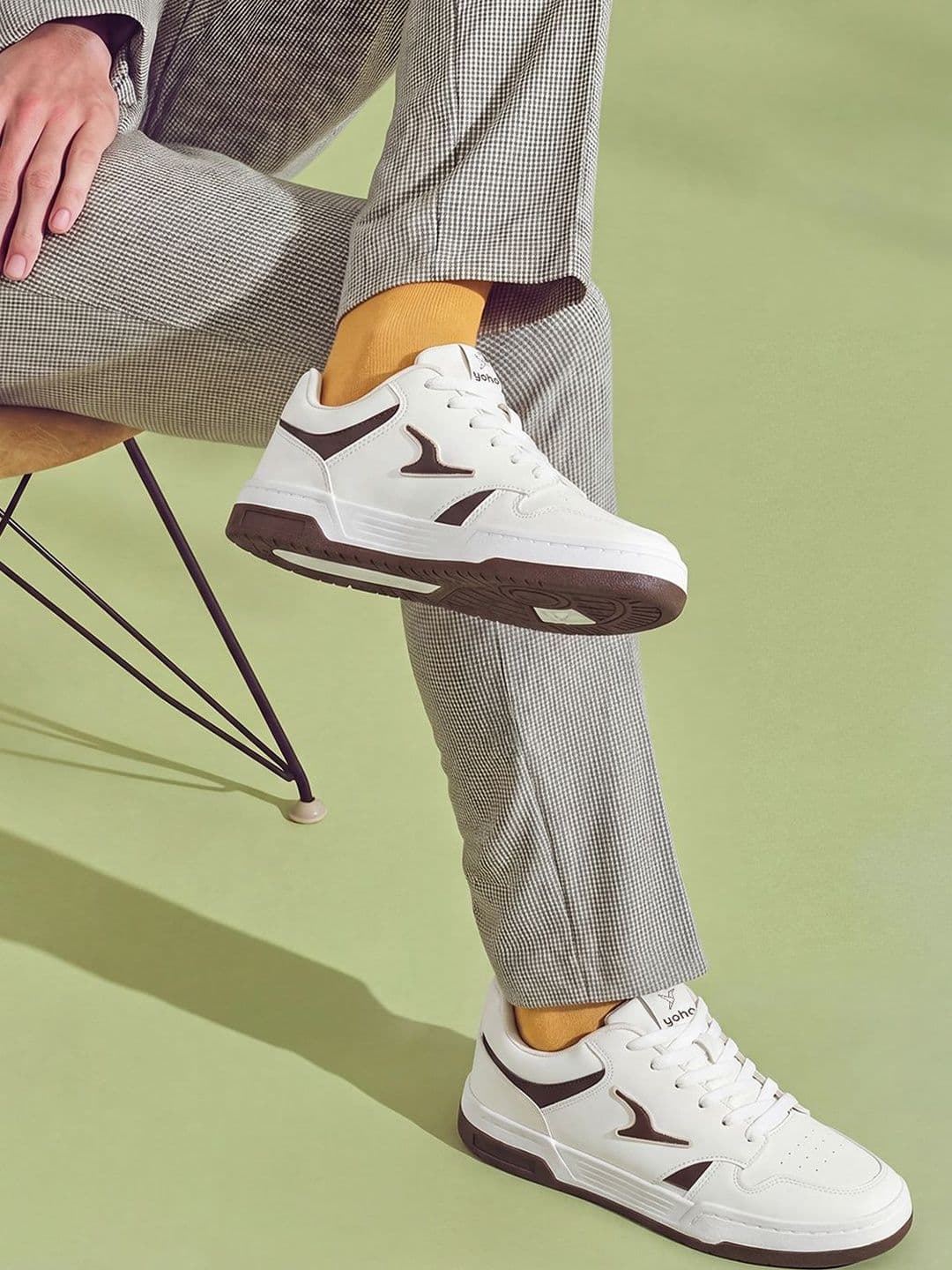 yoho Men Colourblocked PU Slip-On Sneakers - view 1