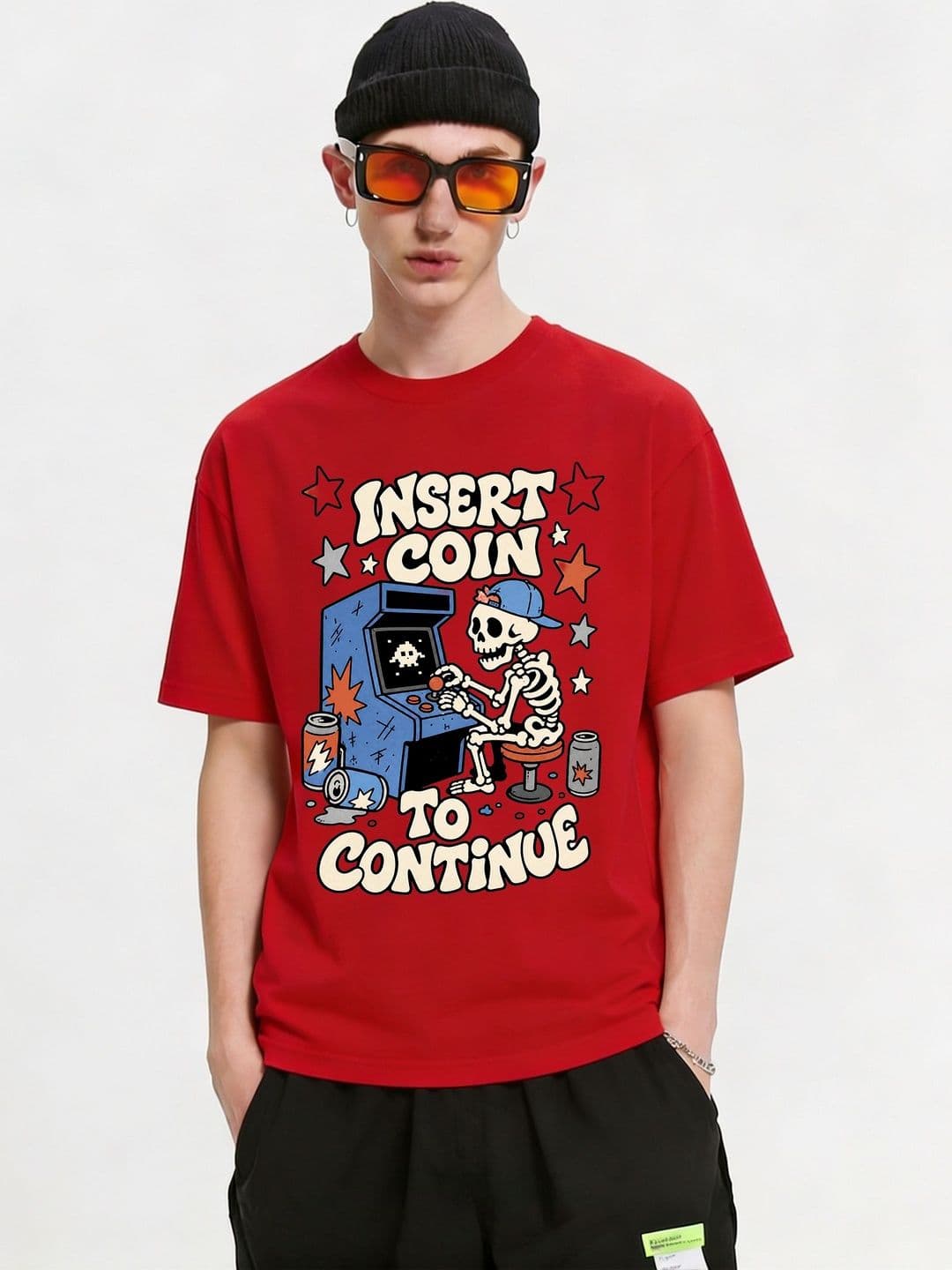 FARDA Unisex Printed Drop-Shoulder Sleeves T-shirt - view 1