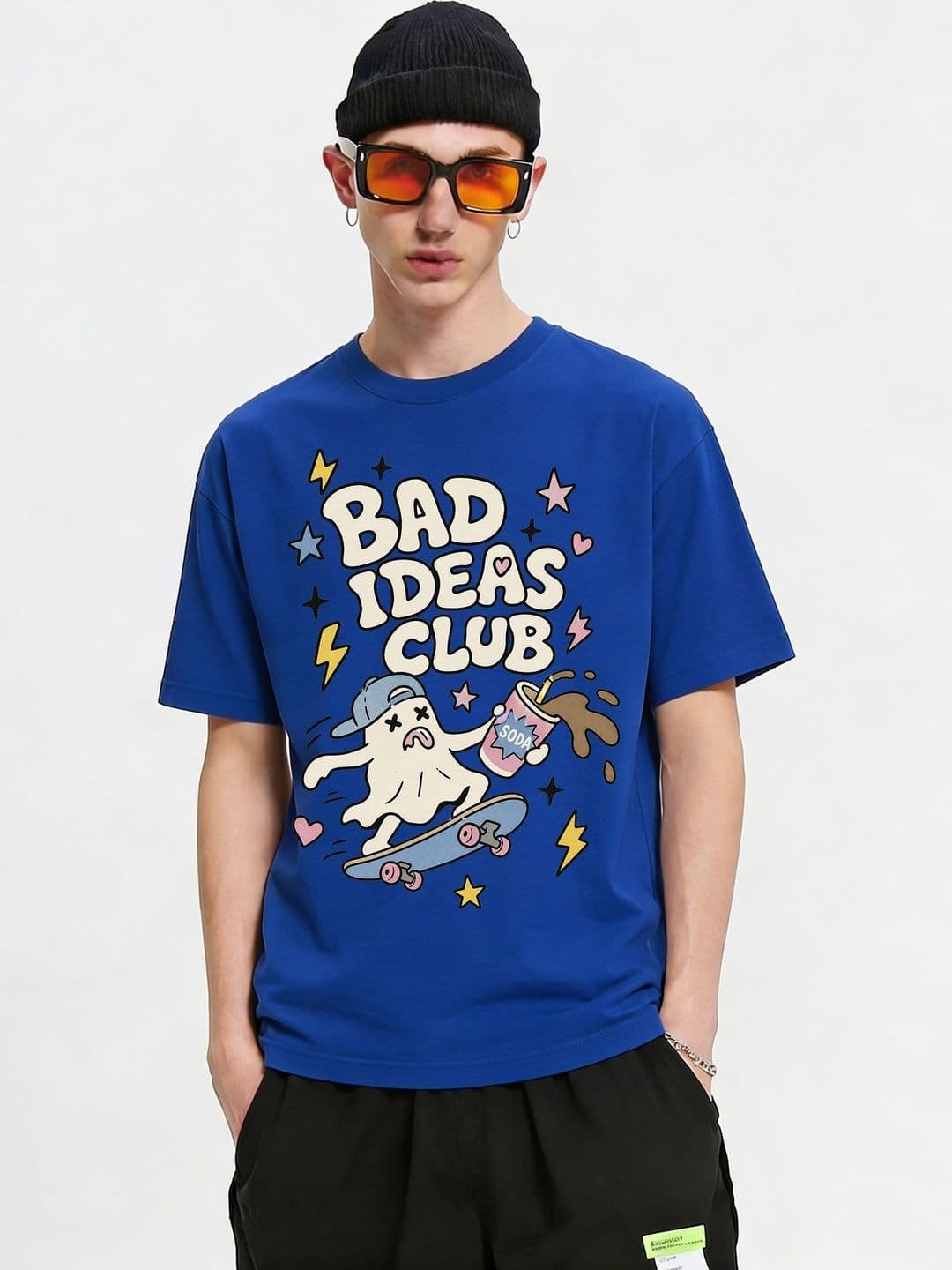 FARDA Unisex Printed Drop-Shoulder Sleeves T-shirt - view 1