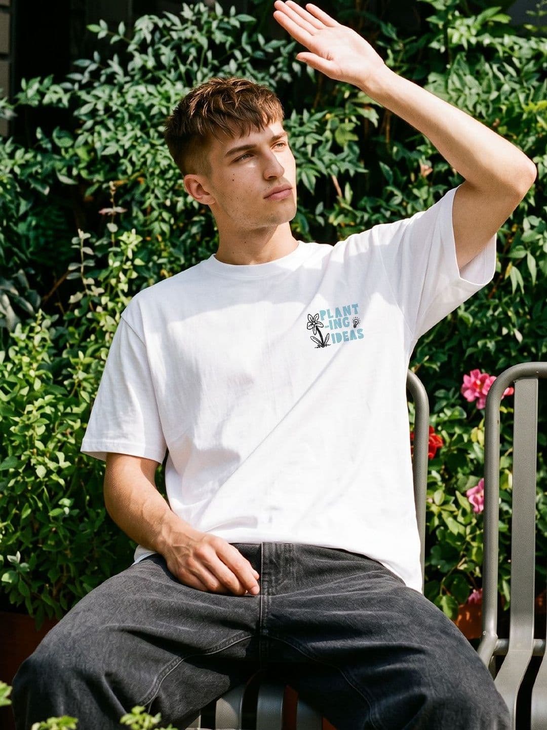 Dennis Lingo Men Printed Drop-Shoulder Sleeves T-shirt - view 1