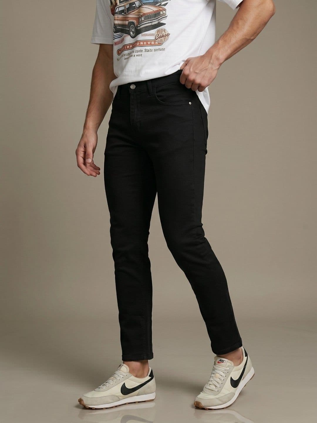 glitchez Men Slim Fit Mid-Rise Stretchable Jeans - view 1
