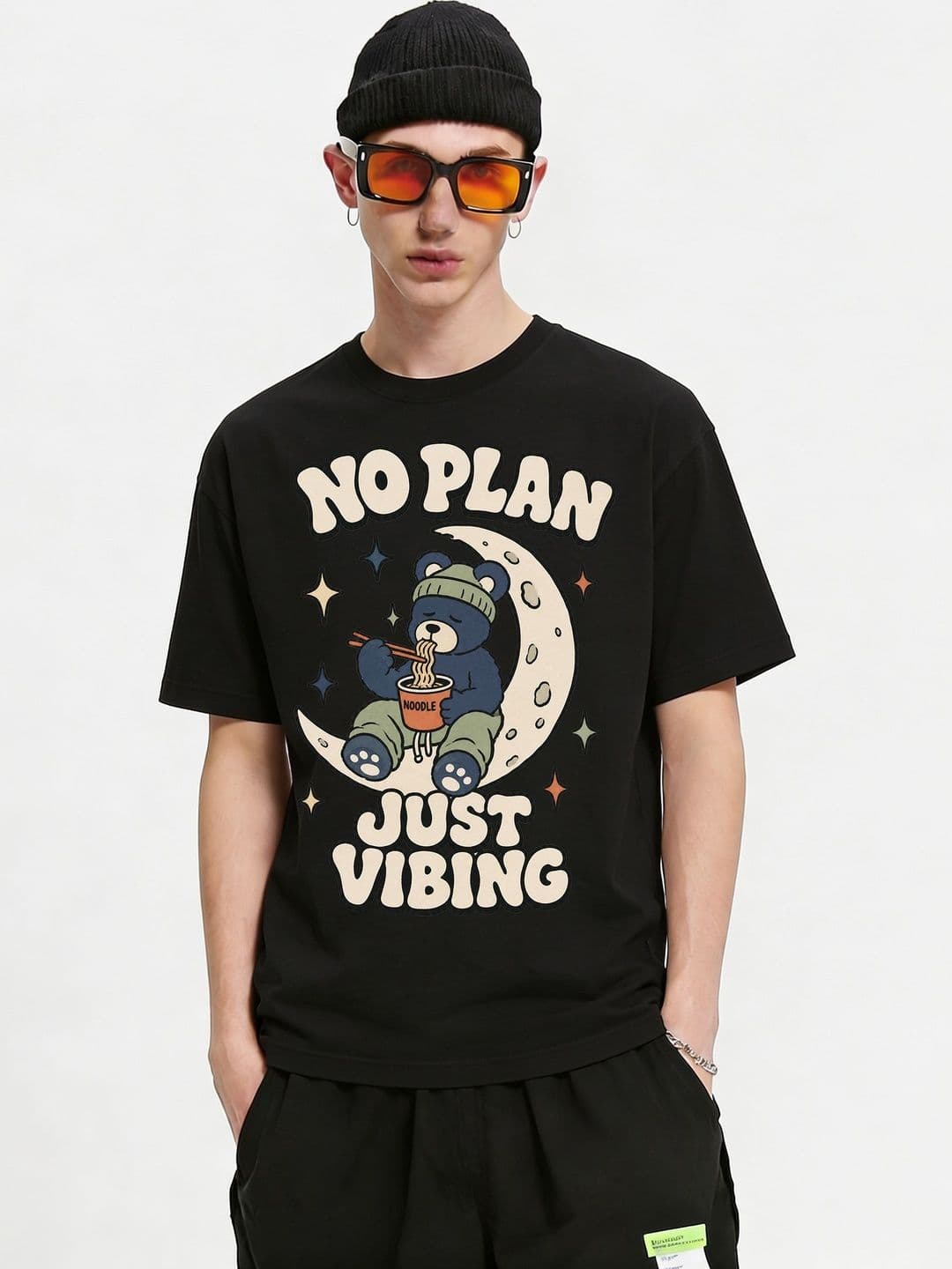 FARDA Unisex Printed Drop-Shoulder Sleeves T-shirt - view 1