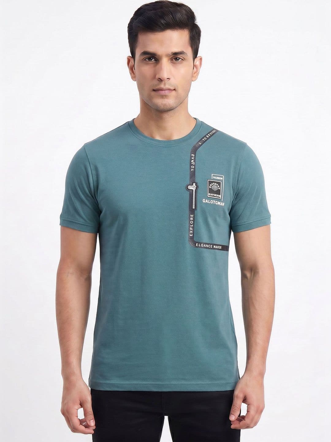Plugin Men's Typography Round Neck T-shirt - view 1