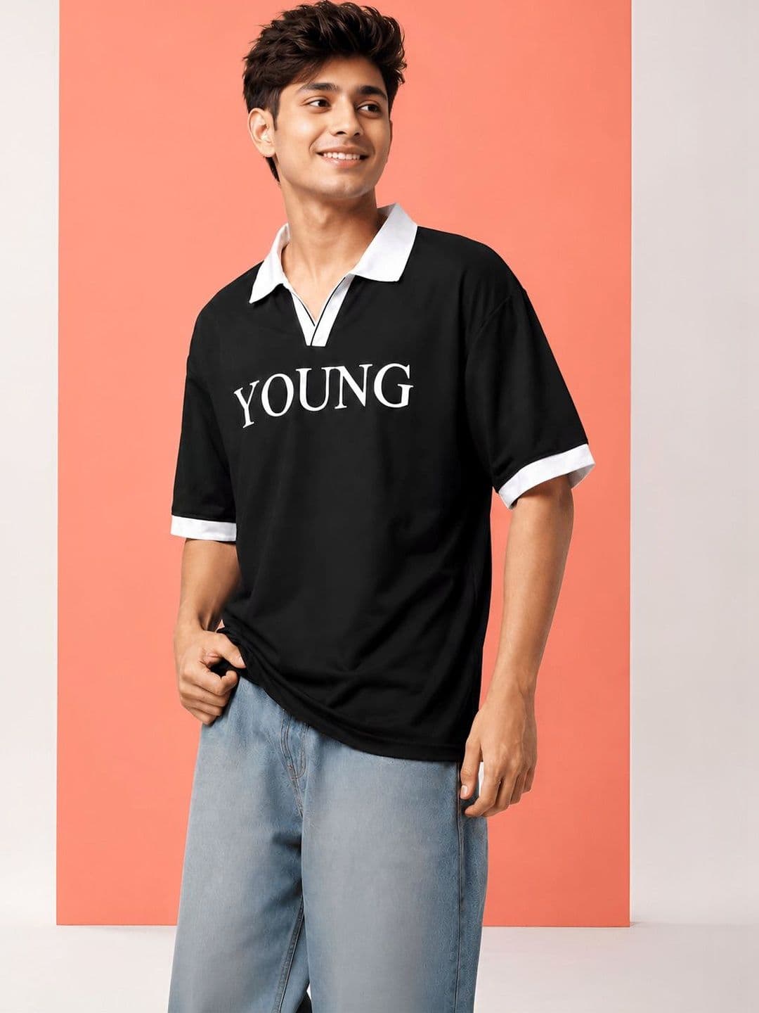 Kook N Keech Men Printed Polo Collar T-shirt - view 1