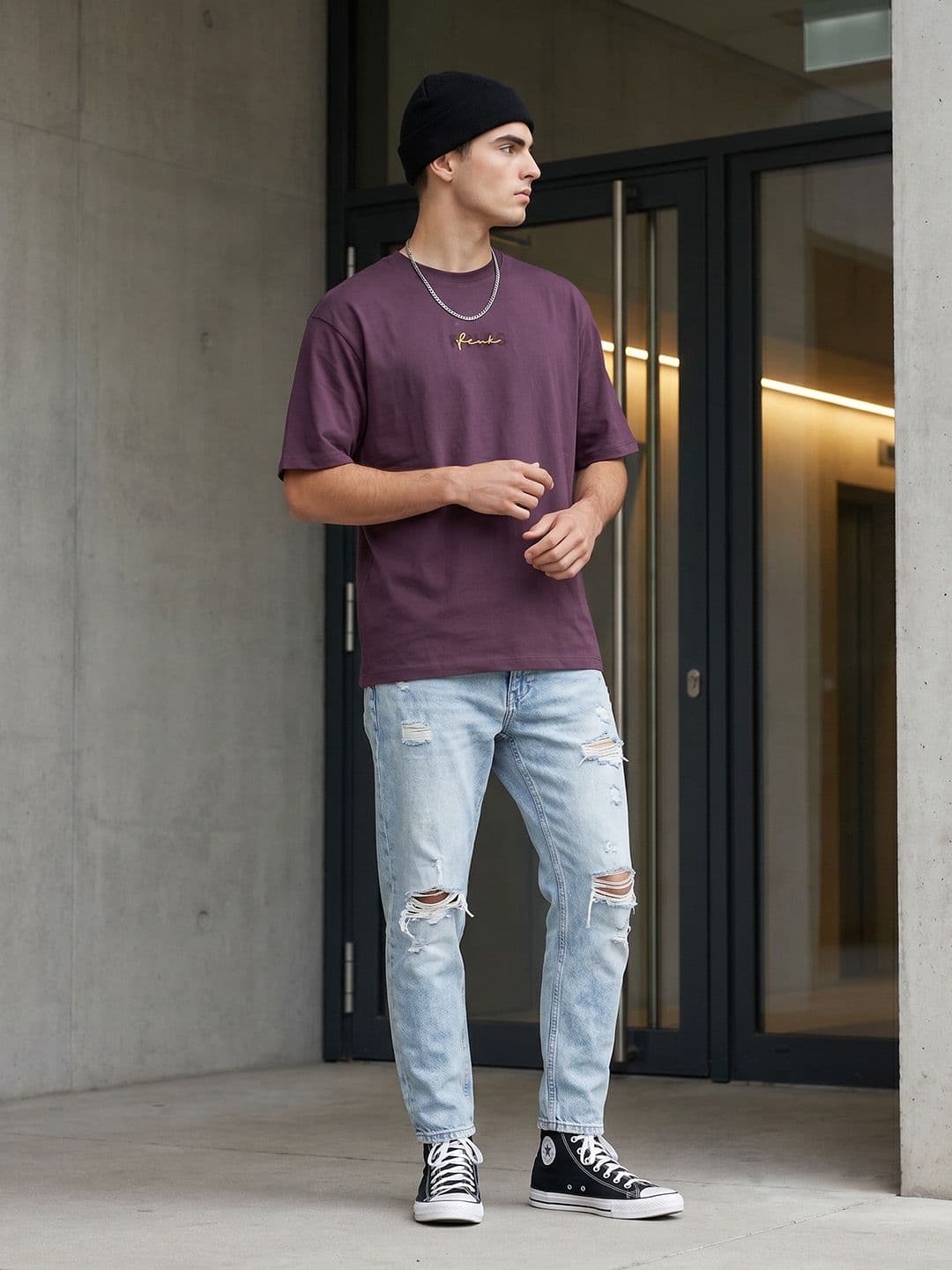FCUK Typography Printed T-shirt - view 1