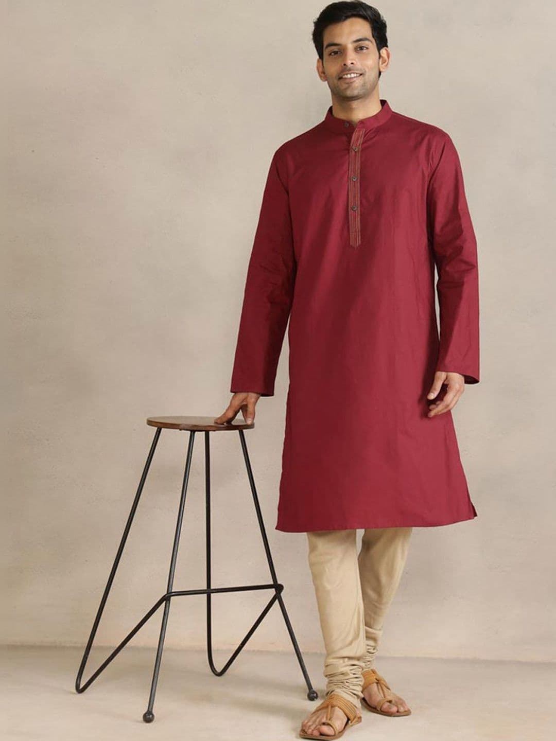 Fabindia Men Thread Work Kurta - view 1