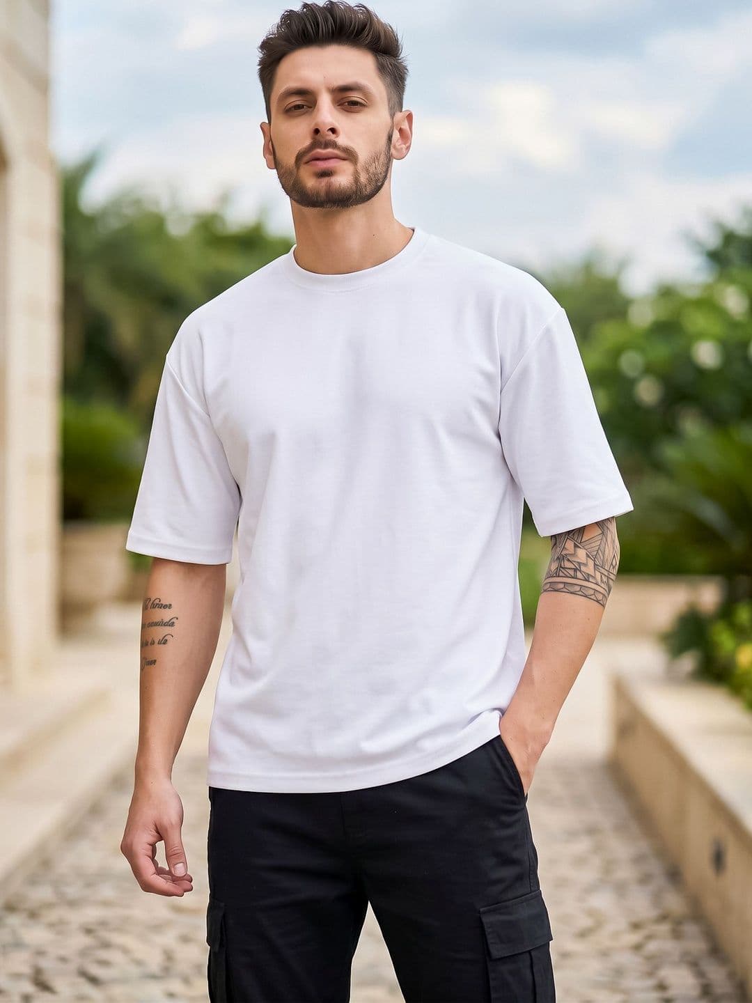CHUGHZ Round Neck Oversized T-shirt - view 1