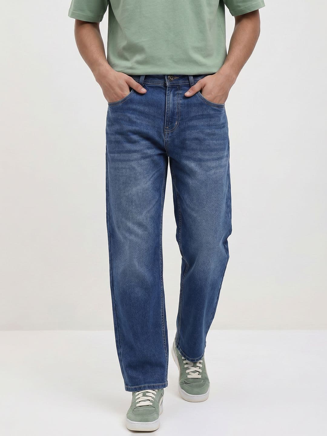 The Roadster Life Co. Men Relaxed Fit Stretchable Jeans - view 1