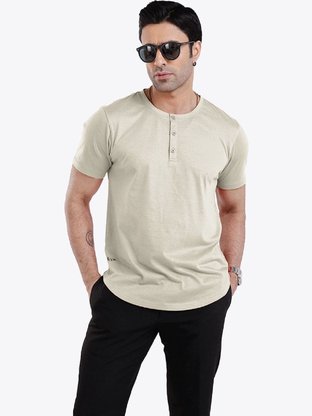 WEWEAR Men Henley Neck T-shirt - view 1