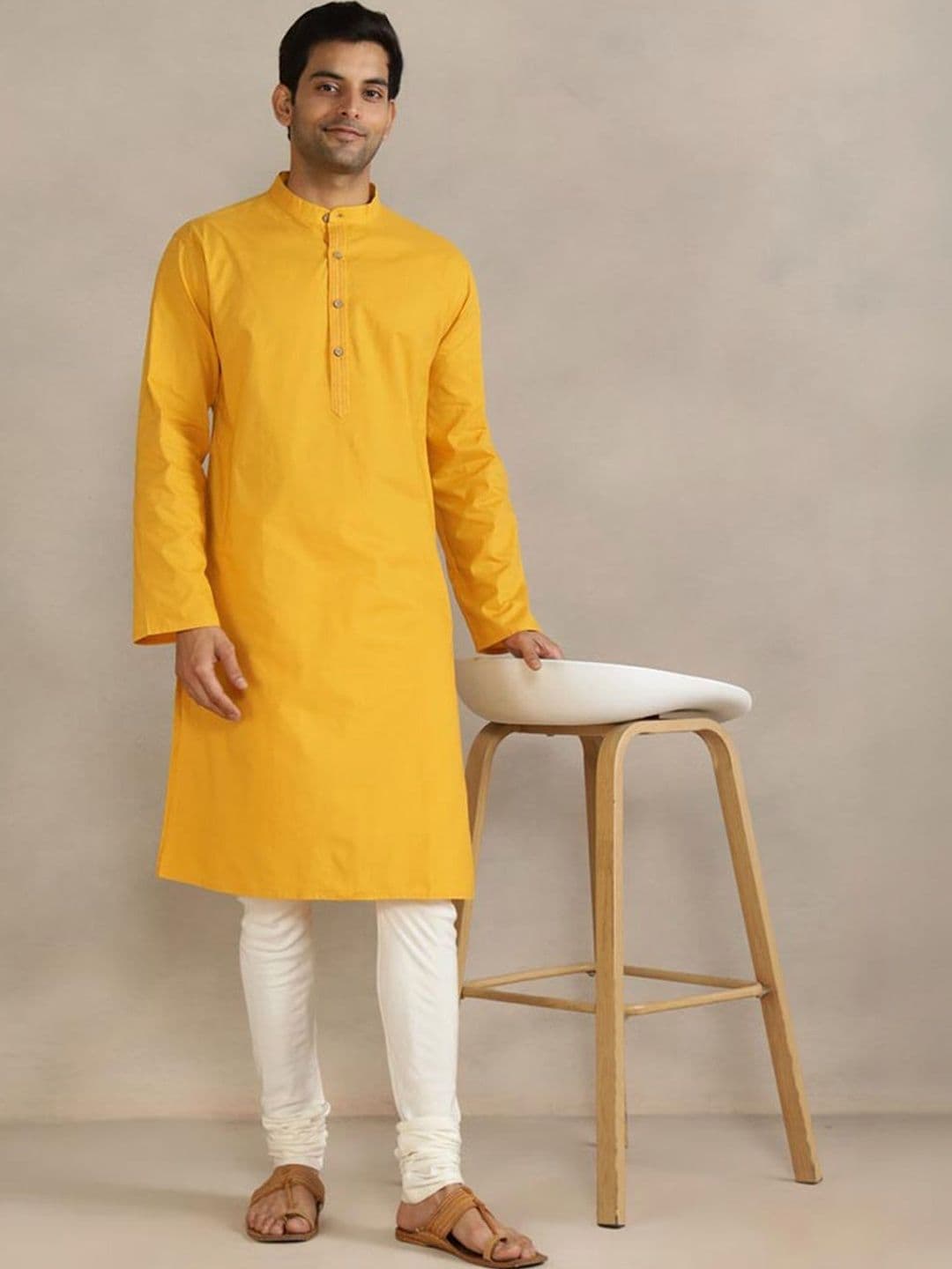 Fabindia Men Thread Work Kurta - view 1