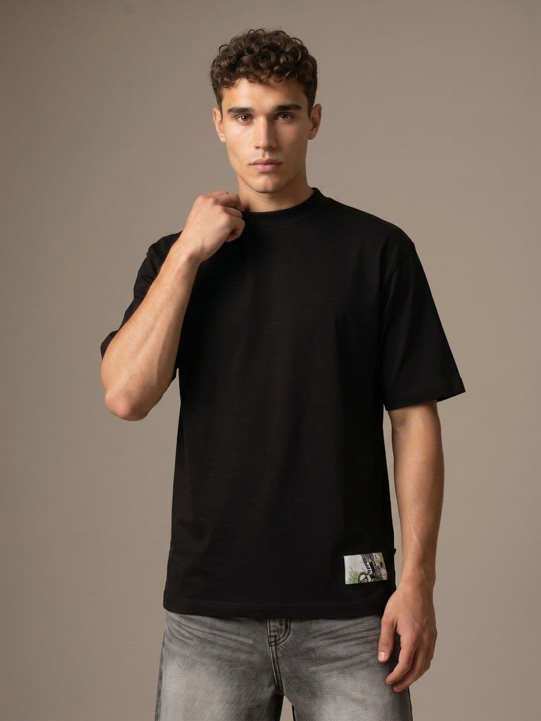 glitchez Men High Neck T-shirt - view 1