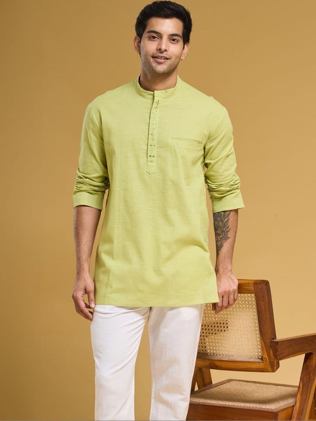 Fabindia Men Thread Work Kurta - view 1