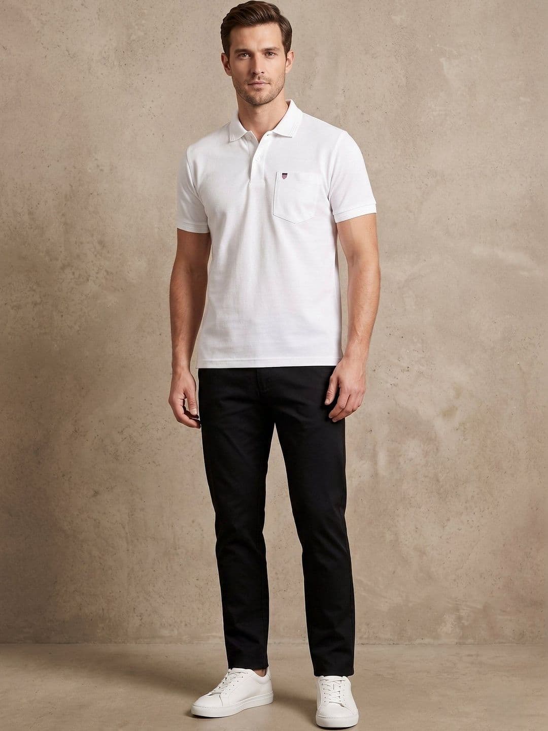 Mast & Harbour Men Polo Collar T-shirt - view 1