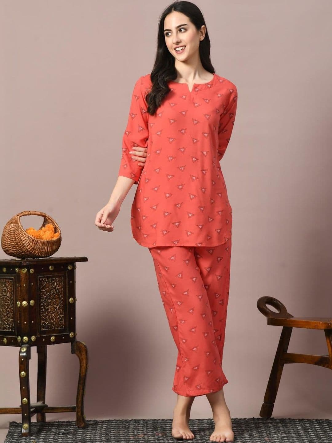 Anouk Mirage Printed Tunic with Trousers - view 1