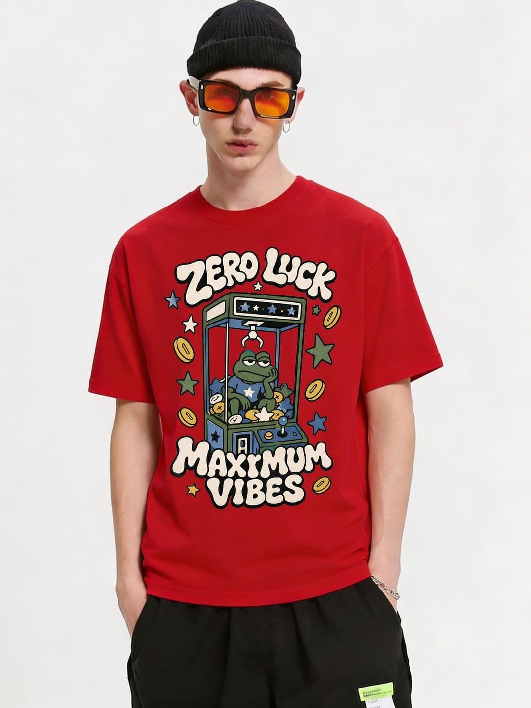 FARDA Unisex Printed Drop-Shoulder Sleeves T-shirt - view 1