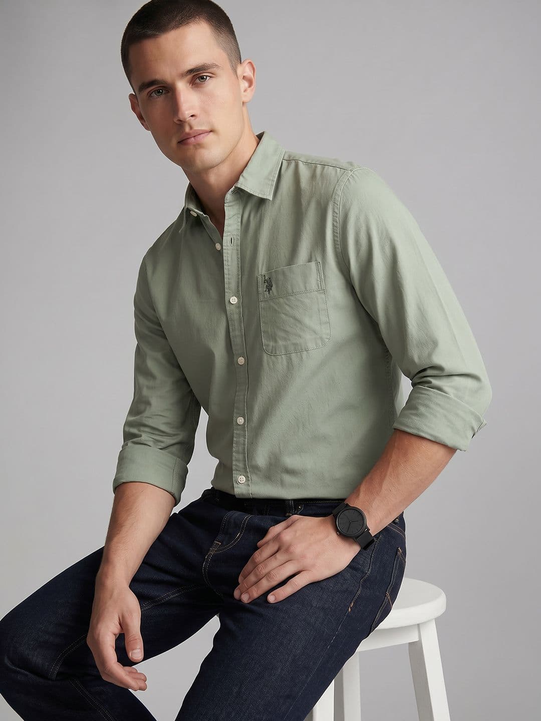 U.S. Polo Assn. Denim Co. Spread Collar Casual Shirt - view 1