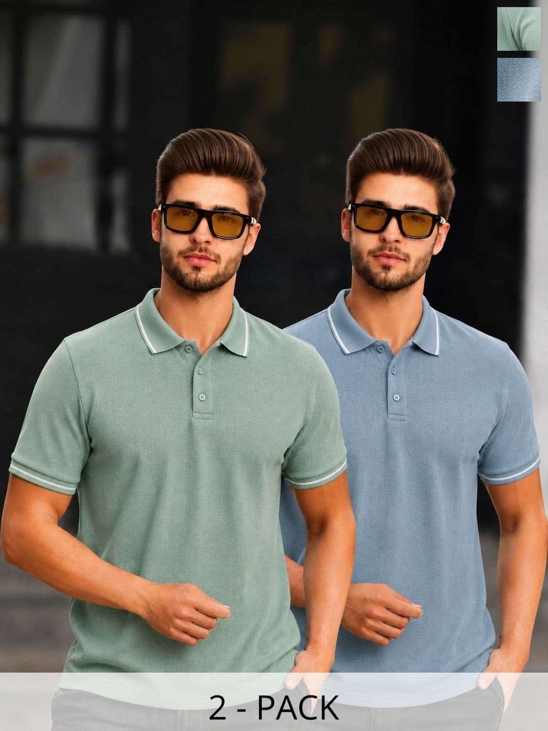 MACK JONNEY Men 2 Polo Collar T-shirt - view 1