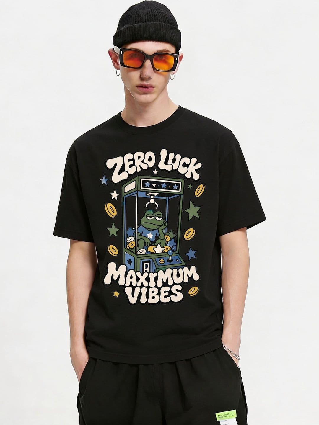 FARDA Unisex Printed Drop-Shoulder Sleeves T-shirt - view 1