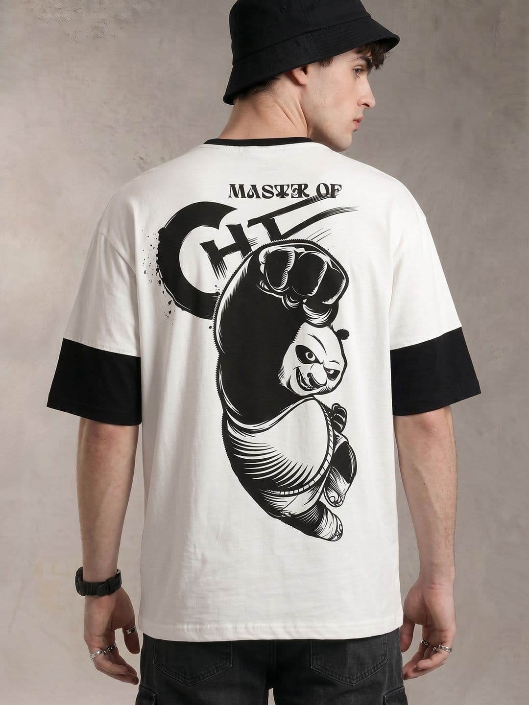 Kung Fu Panda by Kook N Keech Printed Relaxed Fit Pure Cotton T-shirt - view 1