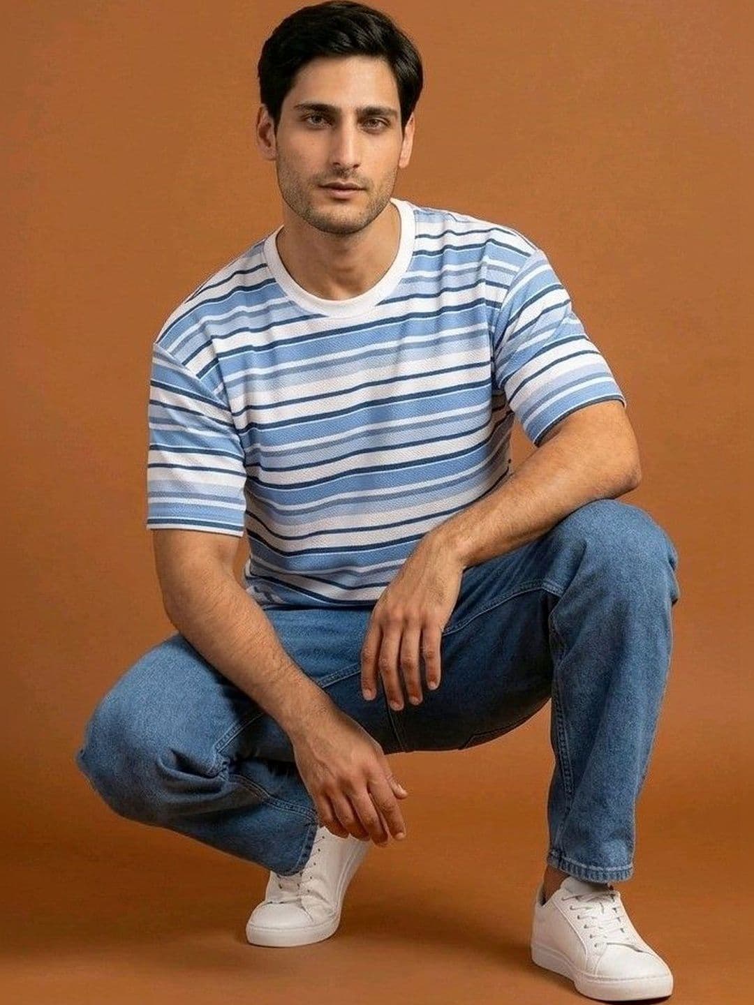 Mast & Harbour Men Striped T-shirt - view 1