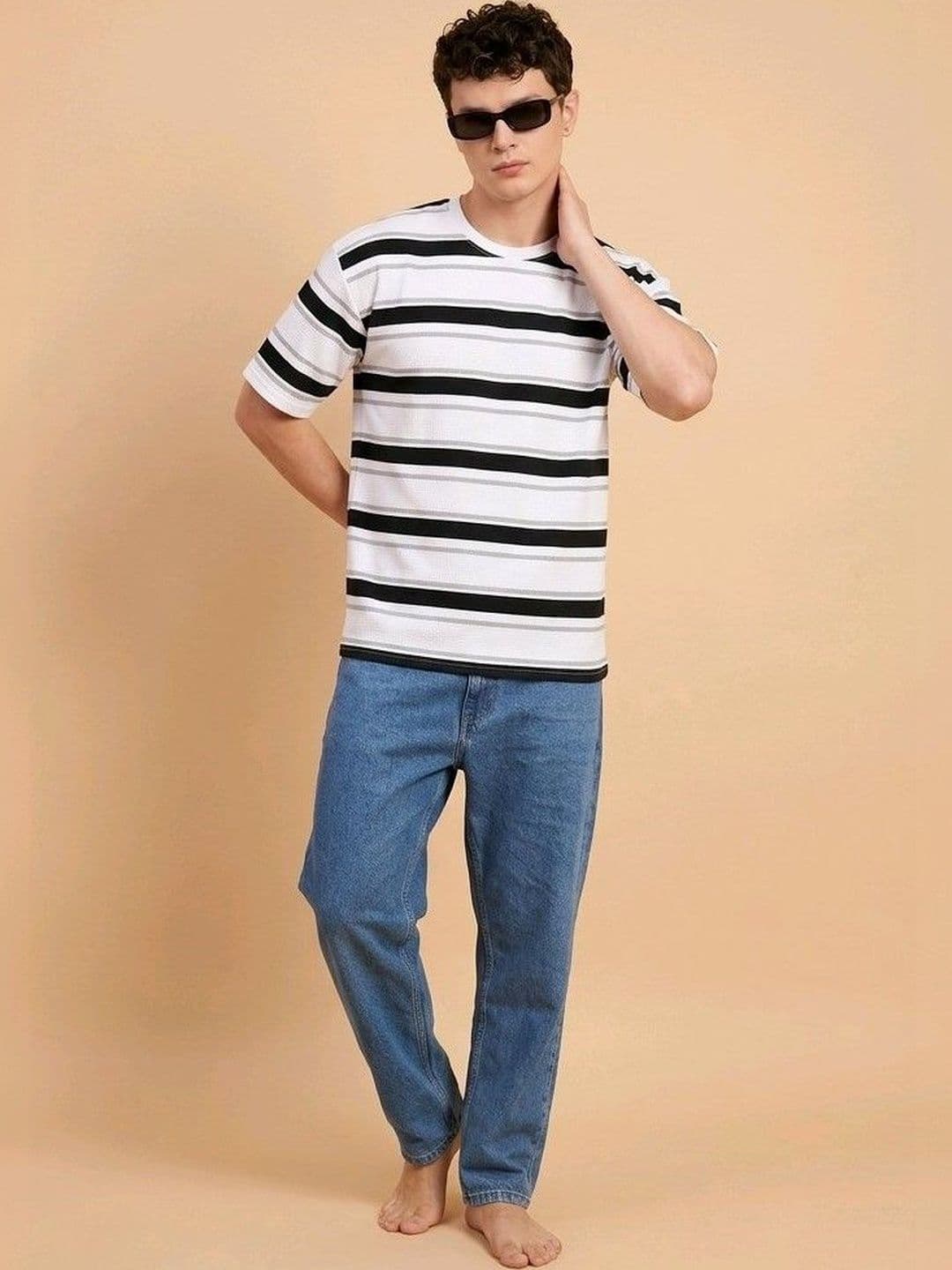 Mast & Harbour Men Striped T-shirt - view 1