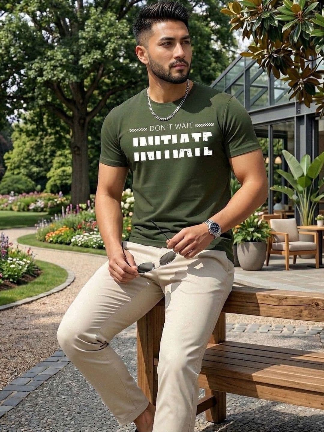 Moda Rapido Men Typography Printed T-shirt - view 1