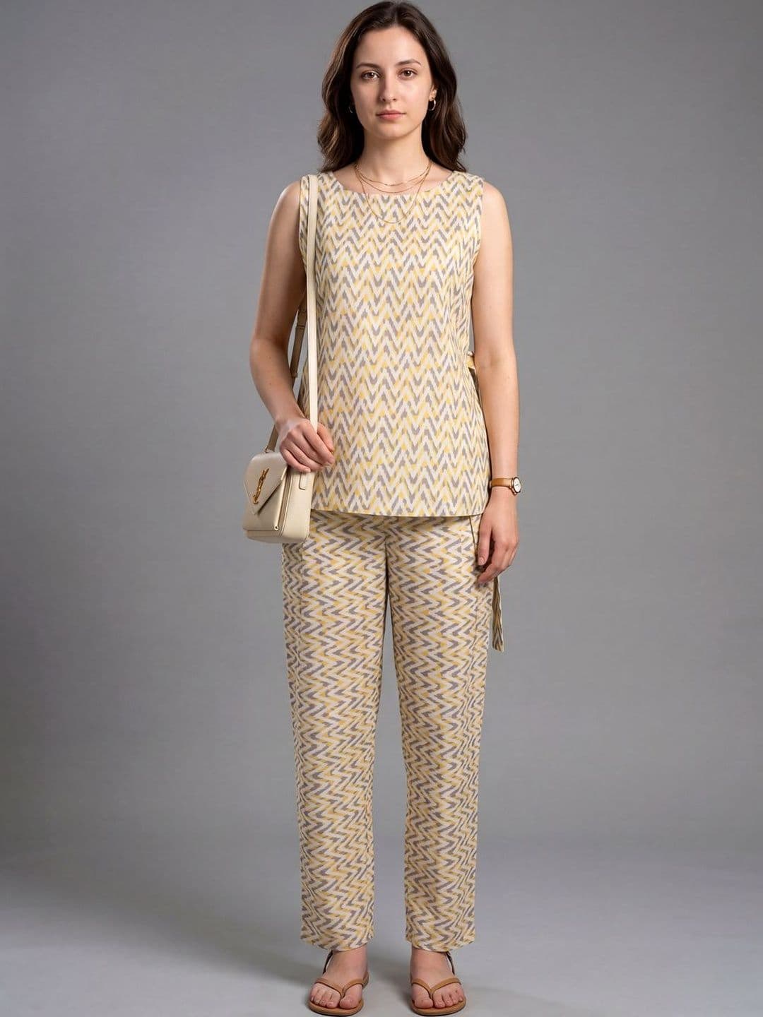 GARDEN PARTY Printed Top with Trousers - view 1