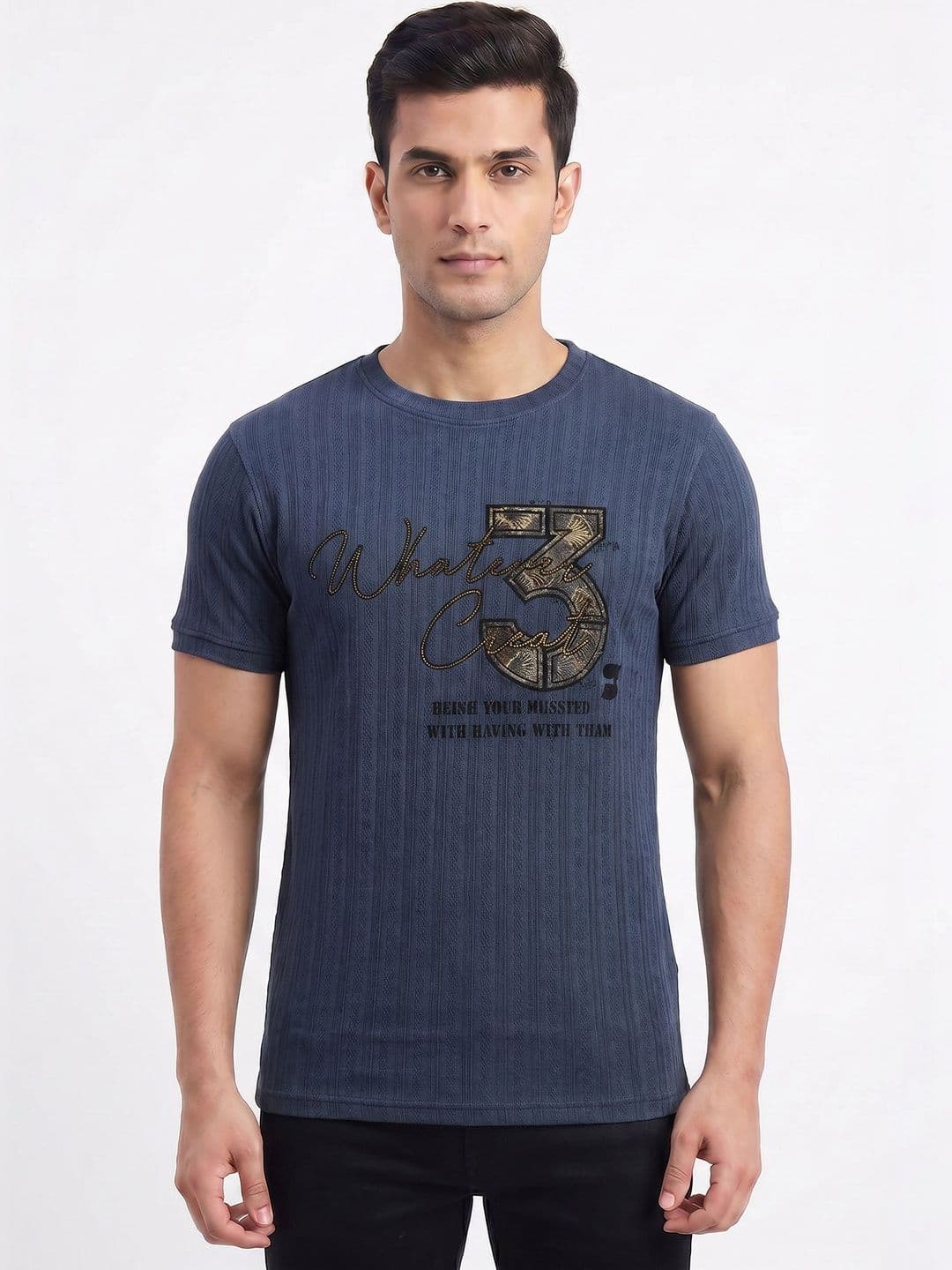Plugin Men Typography T-shirt - view 1