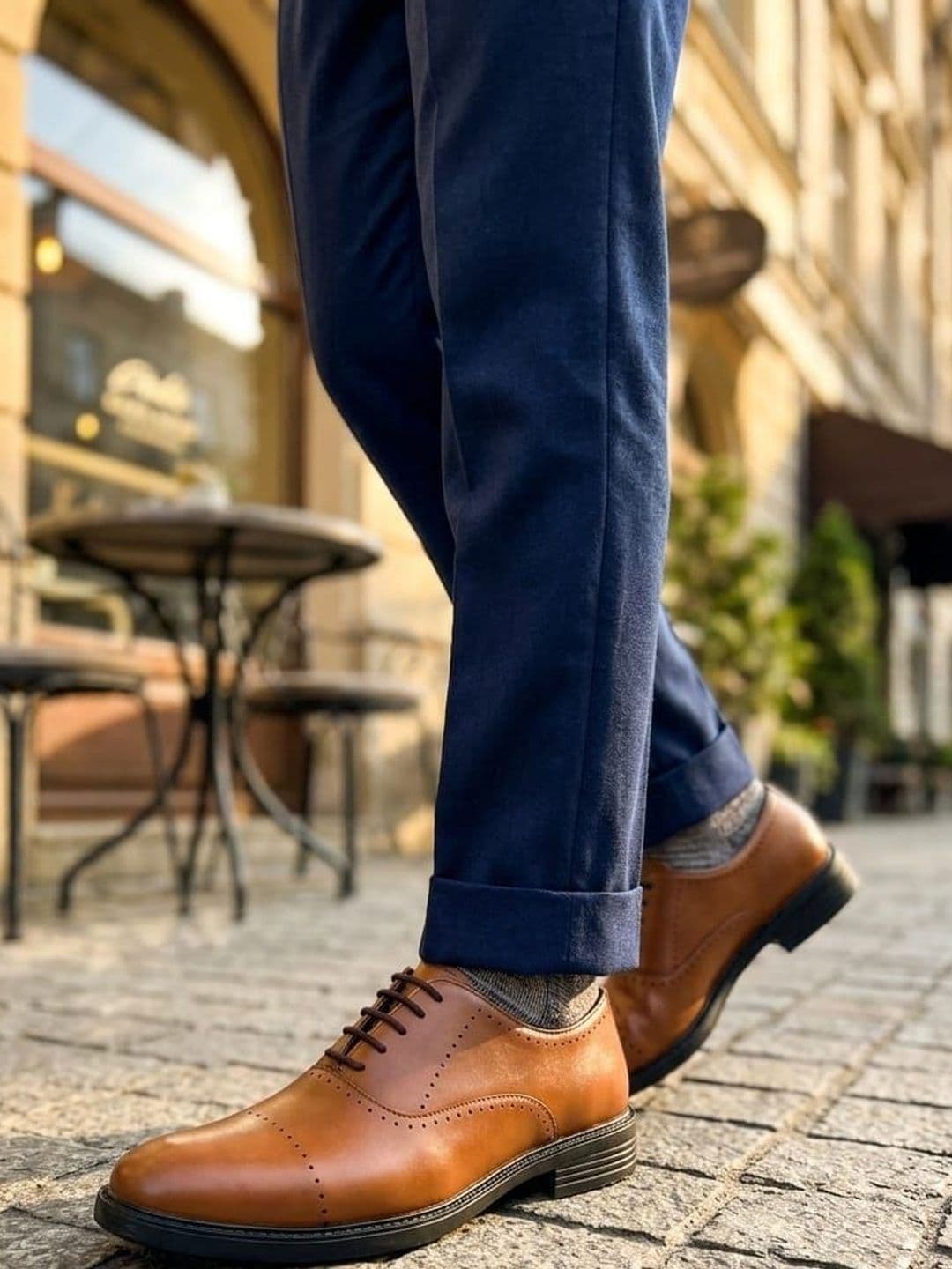 House of Pataudi Men Round Toe Lace-Ups Formal Oxfords - view 1