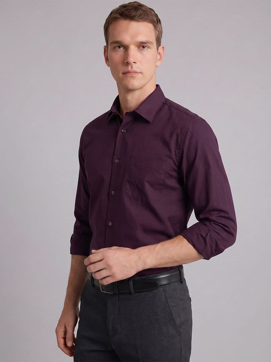 Blackberrys Slim Fit Pure Cotton Formal Shirt - view 1