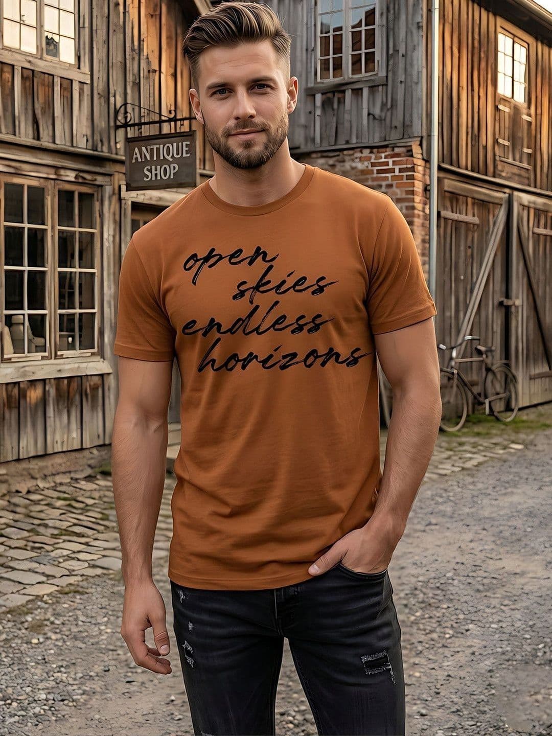 Moda Rapido Men Typography Printed T-shirt - view 1