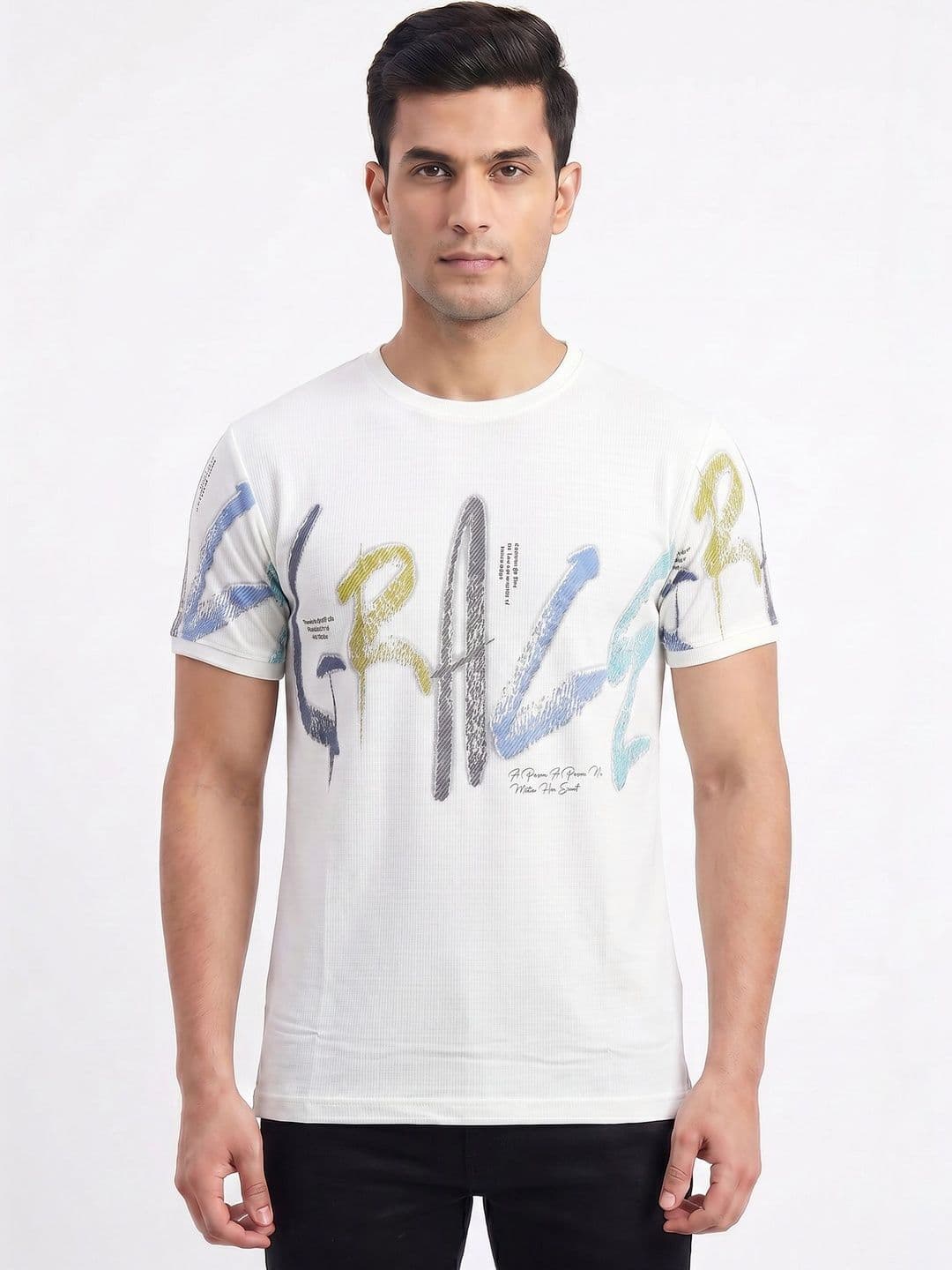 Plugin Men Typography Printed T-shirt - view 1