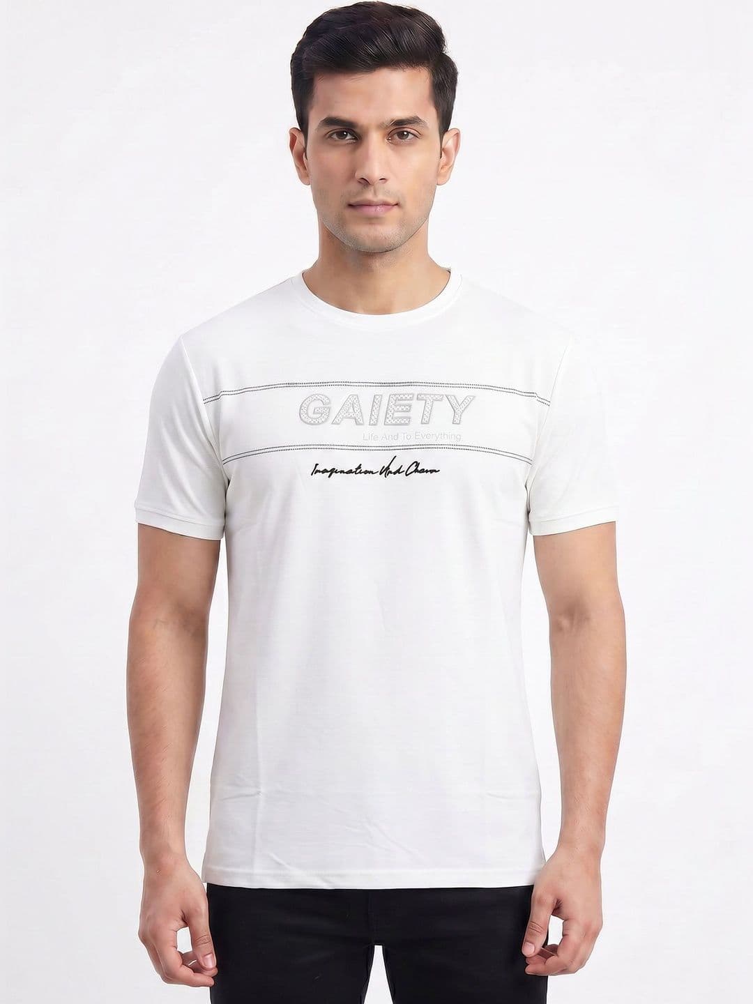 Plugin Men Typography Printed T-shirt - view 1