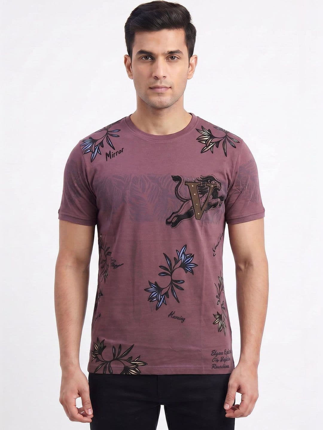 Plugin Men Printed Applique T-shirt - view 1