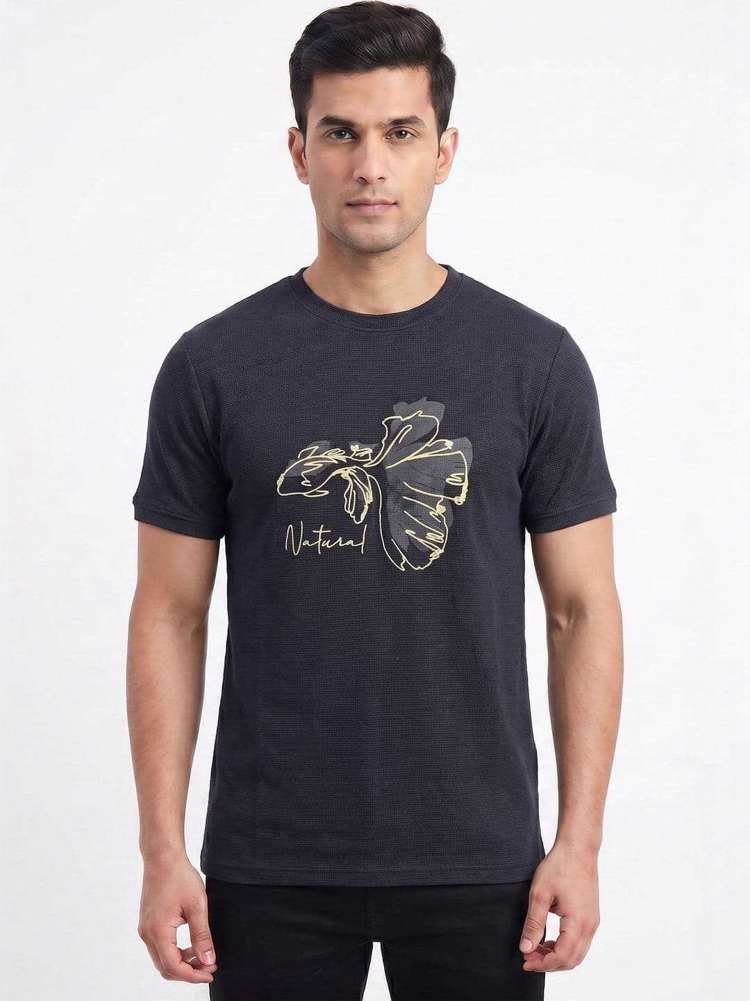 Plugin Men Floral Printed T-shirt - view 1