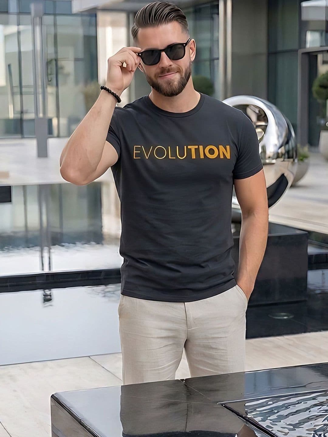 Moda Rapido Men Typography Printed T-shirt - view 1