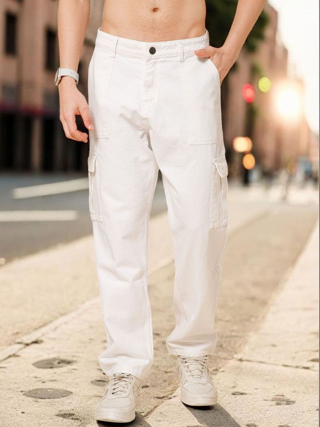 STUDIO NEXX Men Loose Relaxed Fit Mid-Rise Jeans - view 1
