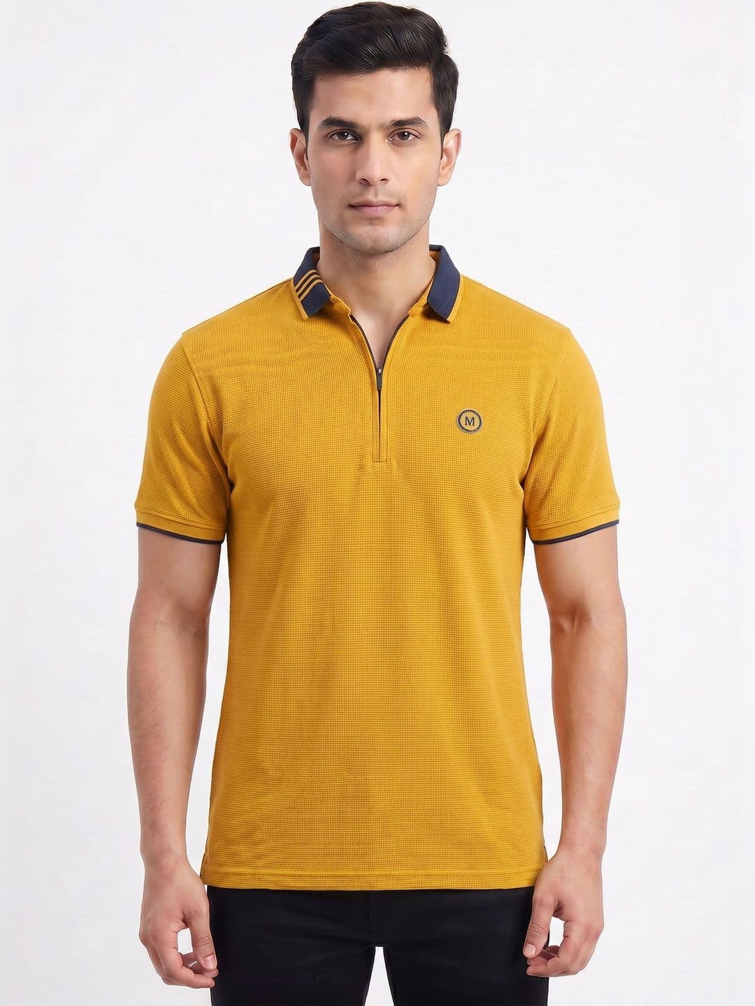 Plugin Men Brand Logo Polo Collar T-shirt - view 1