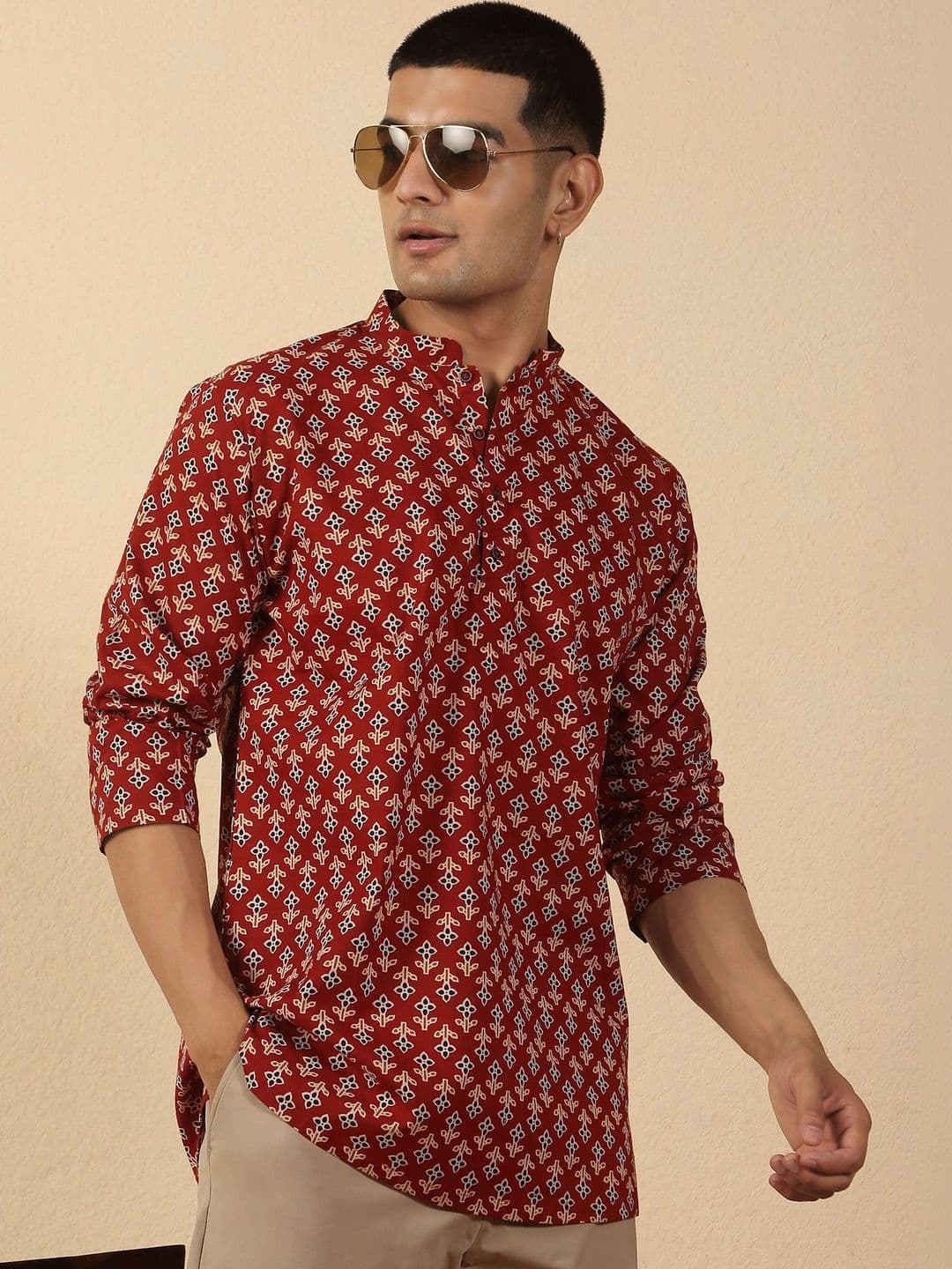 KRAFT INDIA Men Ethnic Motifs Printed Indie Prints Kurta - view 1
