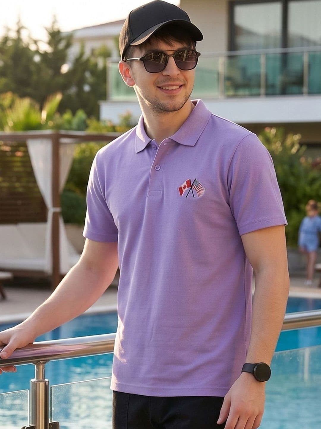 Mast & Harbour Men Brand Logo Printed Polo Collar T-shirt - view 1