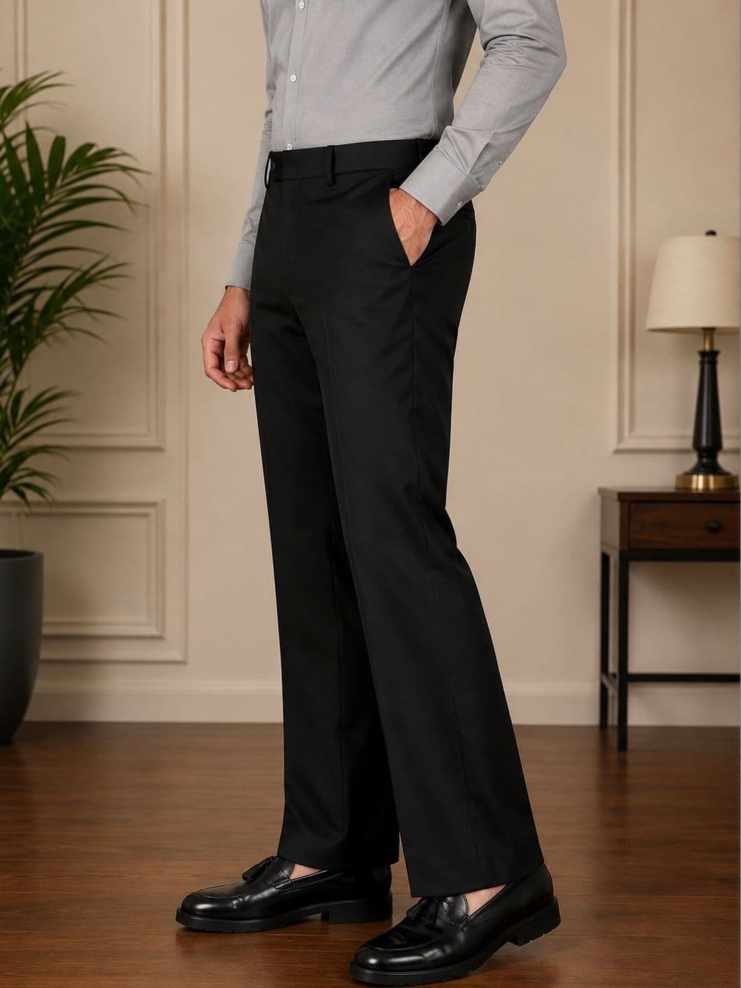 GHABA CREATION Men Easy Wash Trousers - view 1