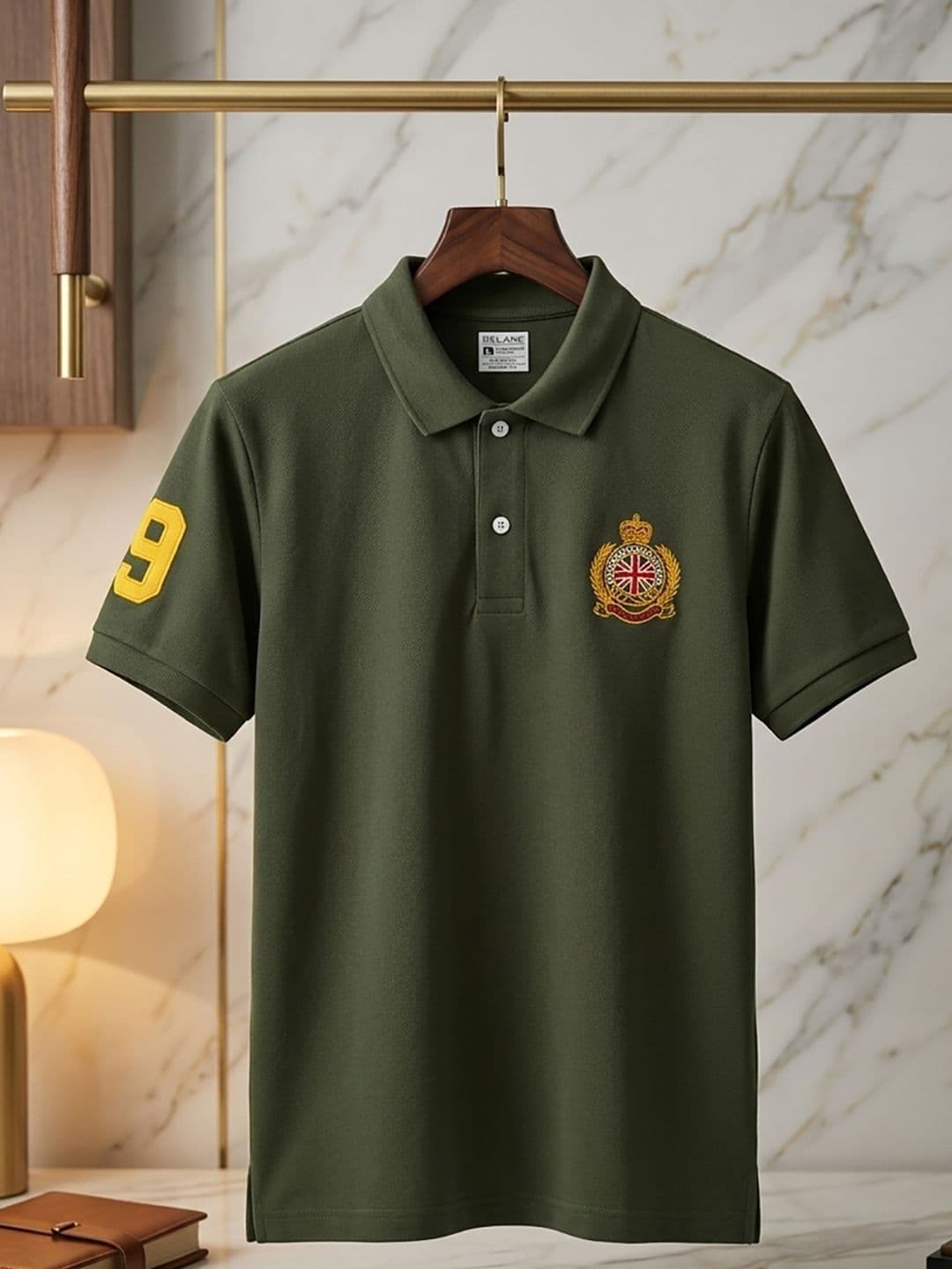 RELANE Men Brand Logo Printed Polo Collar T-shirt - view 1