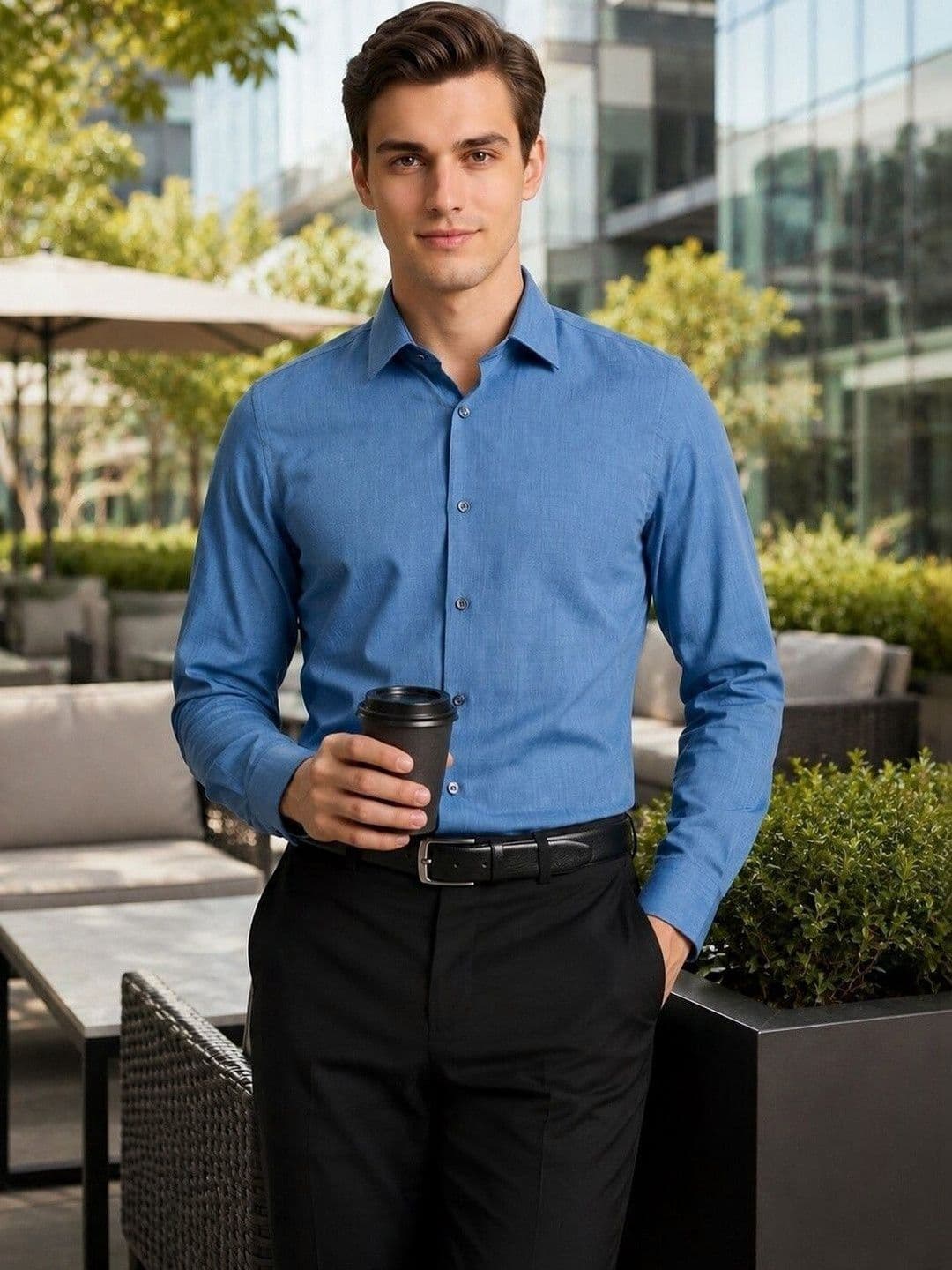 Turtle Men Standard Slim Fit Formal Shirt - view 1