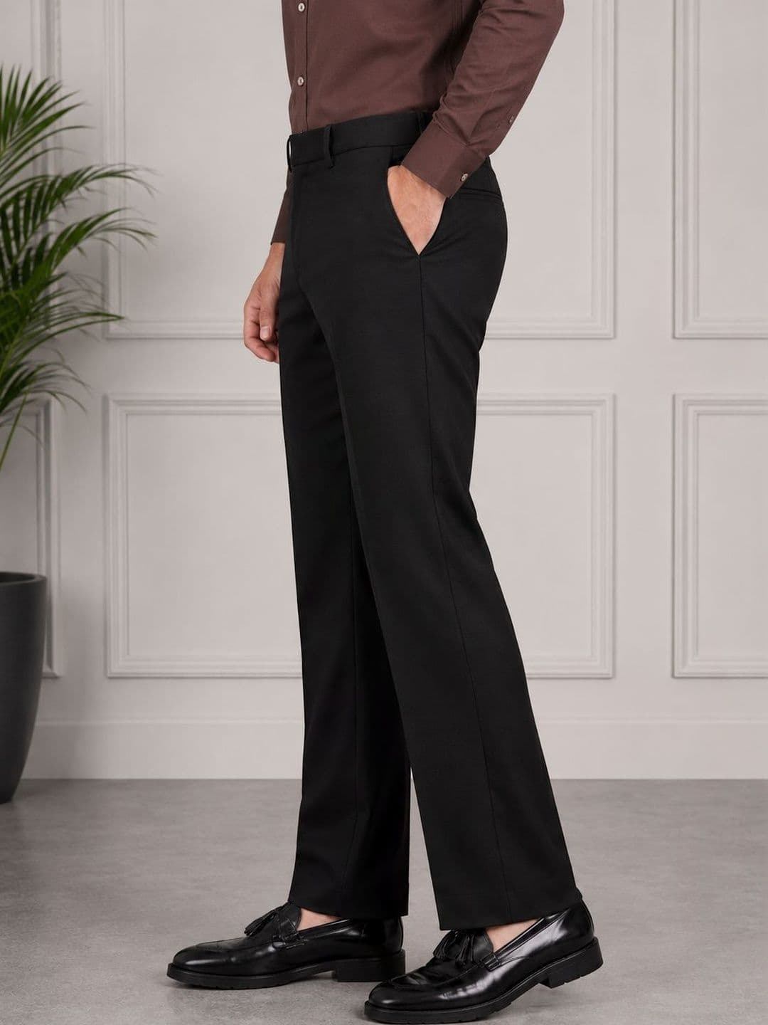 GHABA CREATION Men Easy Wash Trousers - view 1