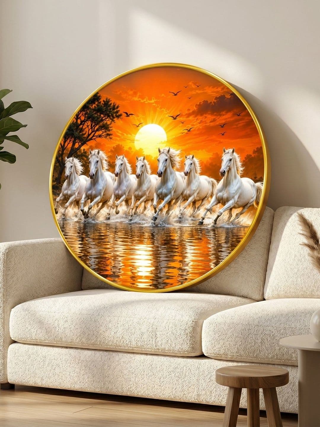Myntra Elegant Homes Multicoloured MDF Other Wall Paintings - view 1