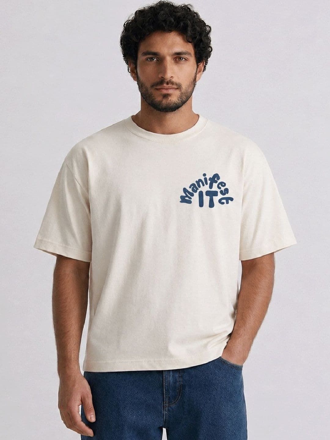HERE&NOW Men Typography Printed T-shirt - view 1