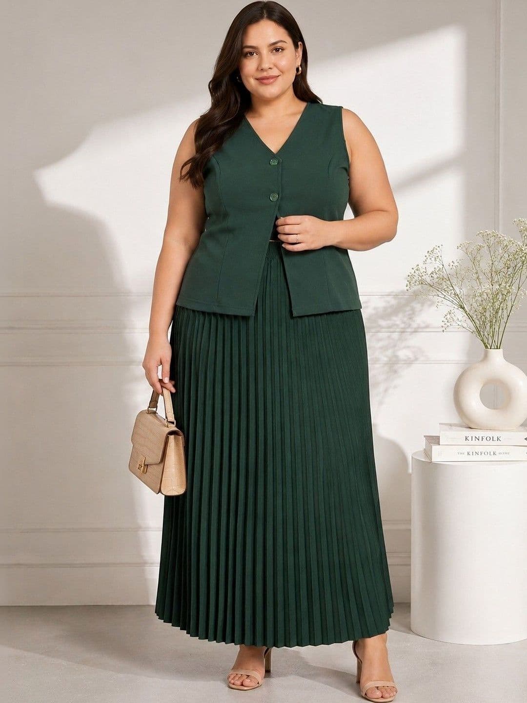 U&F Beyond Solid Top with Skirt & Waistcoat - view 1