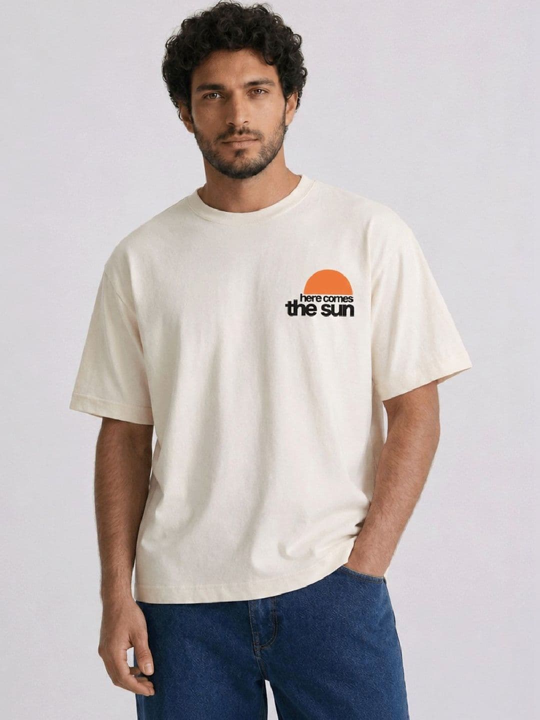 HERE&NOW Men Typography Printed T-shirt - view 1